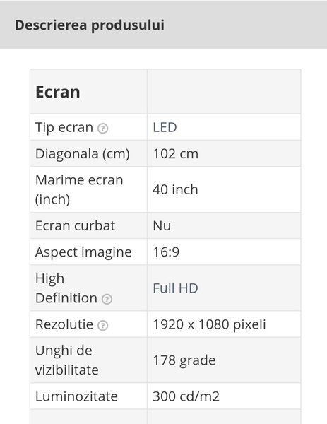 TV Smart Wi-Fi Telefunken 102cm